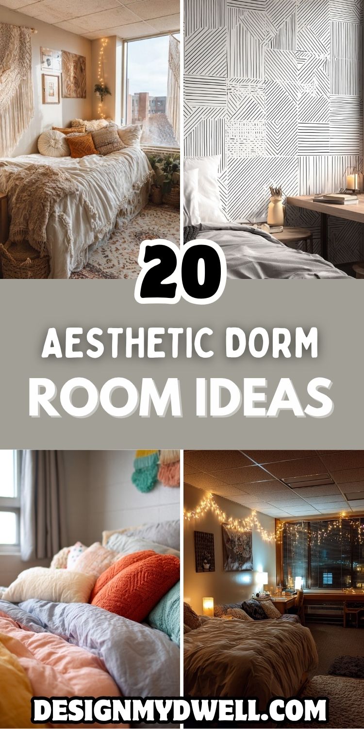 20 Aesthetic Dorm Room Ideas for a Stylish and Cozy College Space