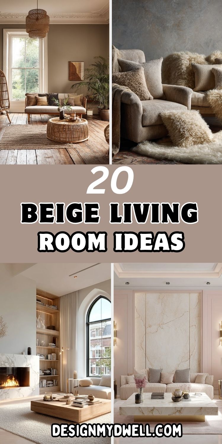 20 Beige Living Room Ideas for a Warm and Timeless Space