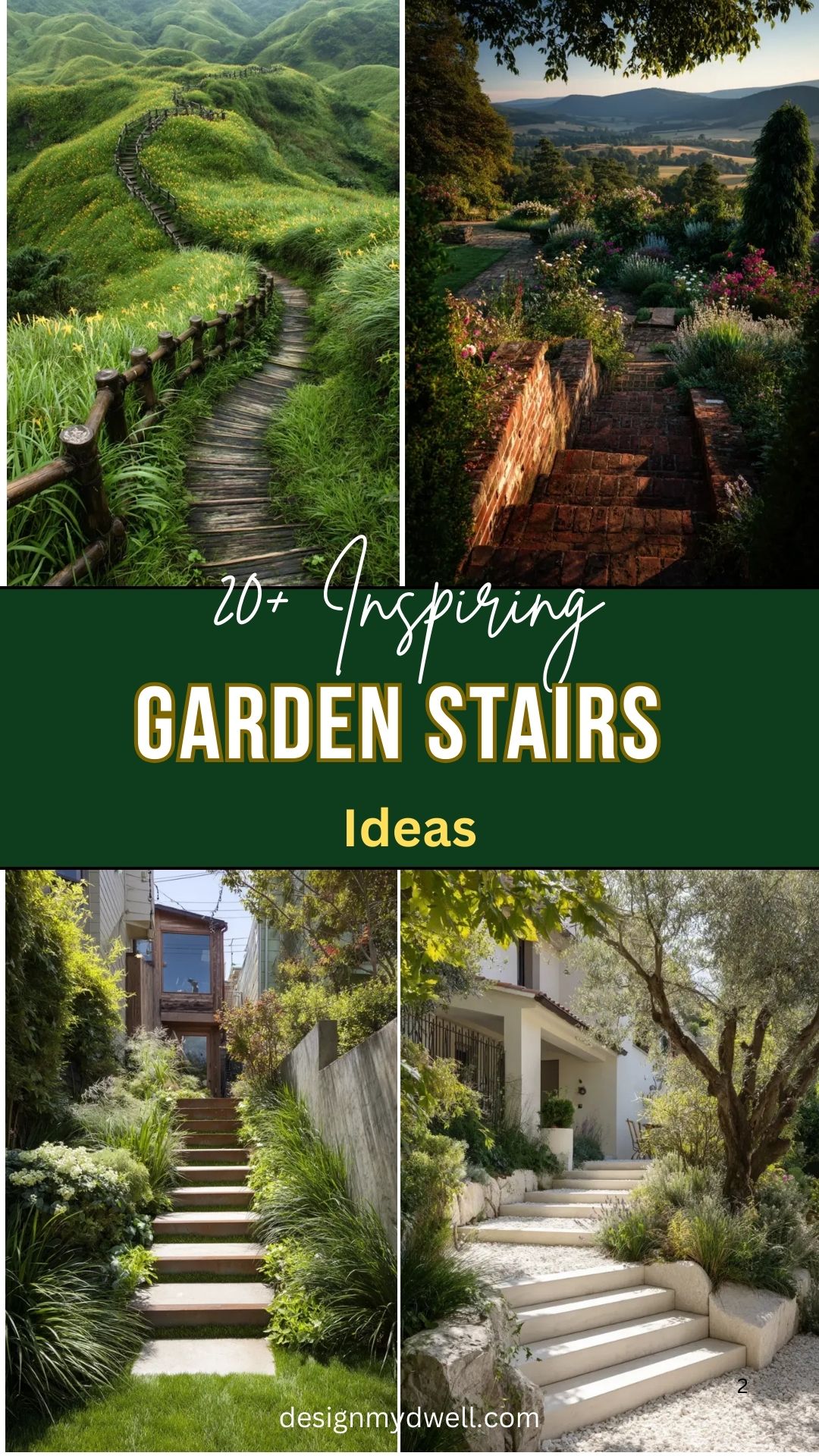 20+ Inspiring Garden Stairs Ideas for Your Home
