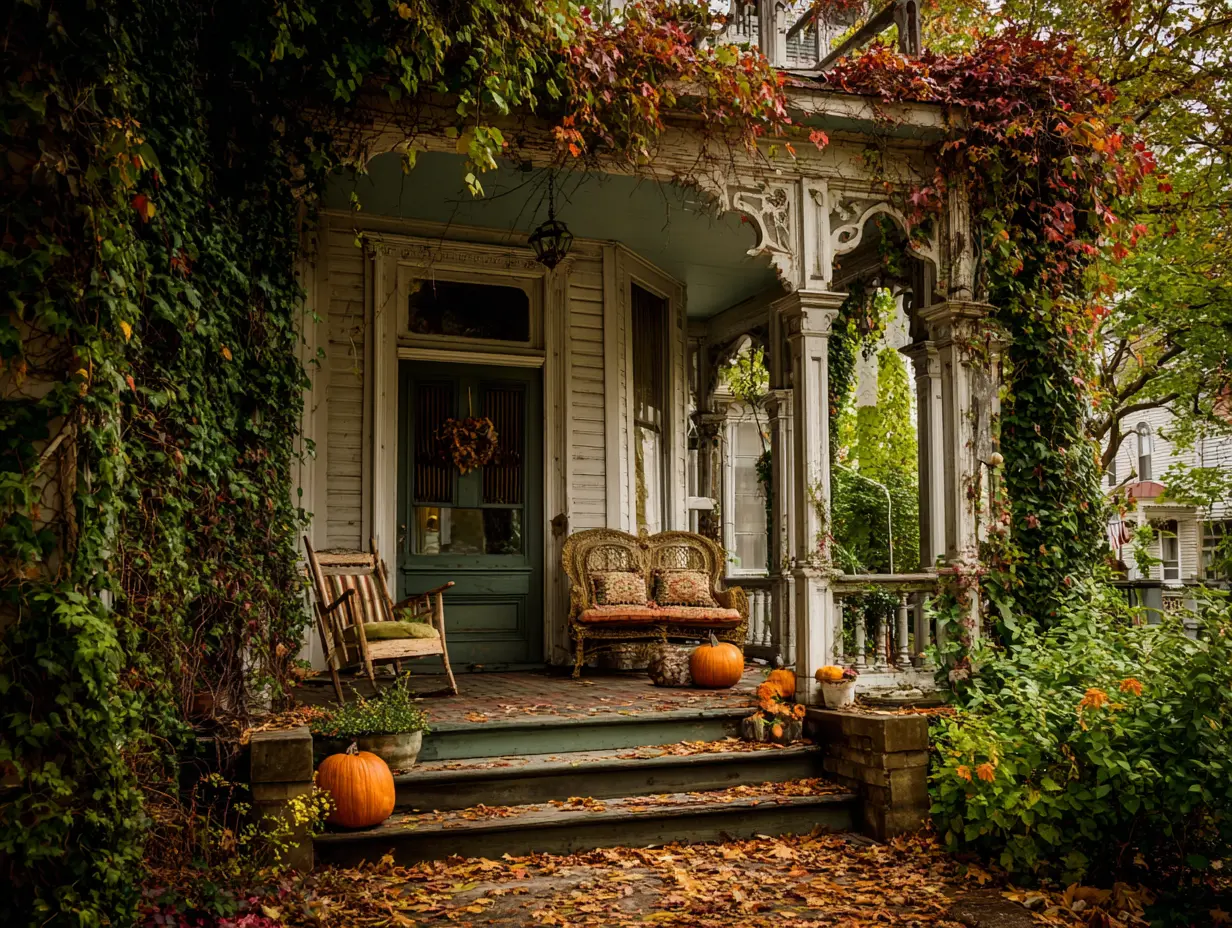 Add Colorful Climbers and Vines to Add Life to the Porch Area