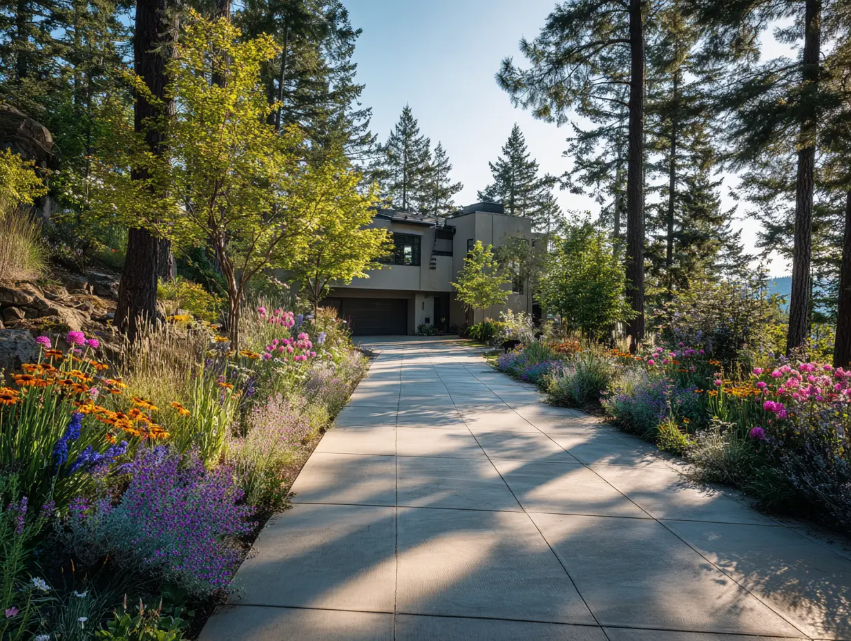 Plant Colorful and Vibrant Blooms Along the Driveway for a Stunning Look