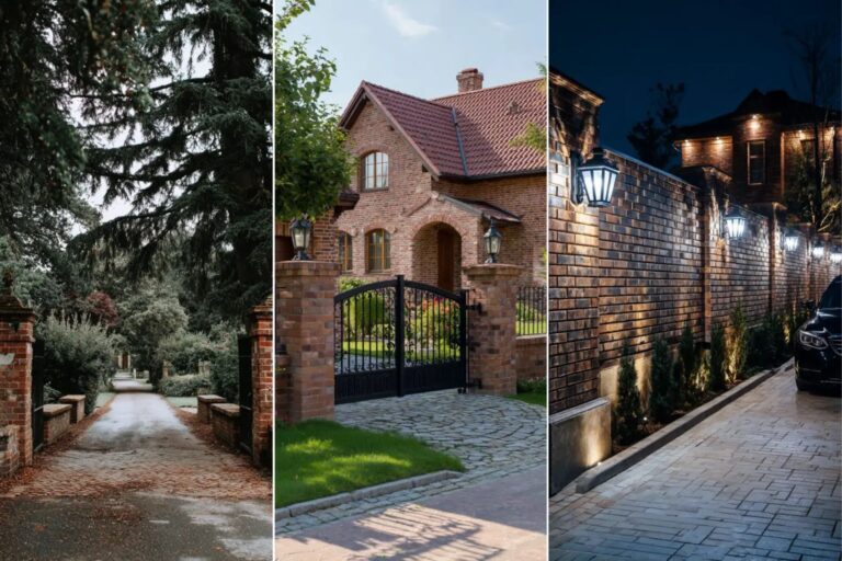21+ Inspiring Driveway Brick Wall Ideas