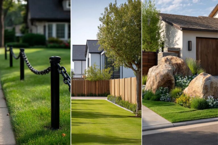 21+ Smart Front Yard Barriers to Keep Cars Off Grass