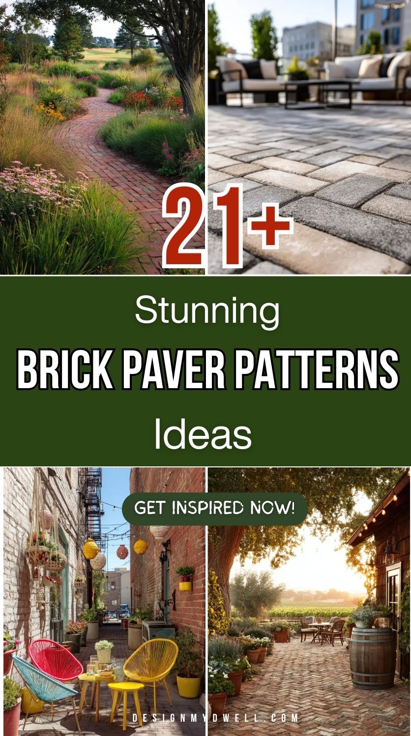 21+ Stunning Brick Paver Patterns Ideas