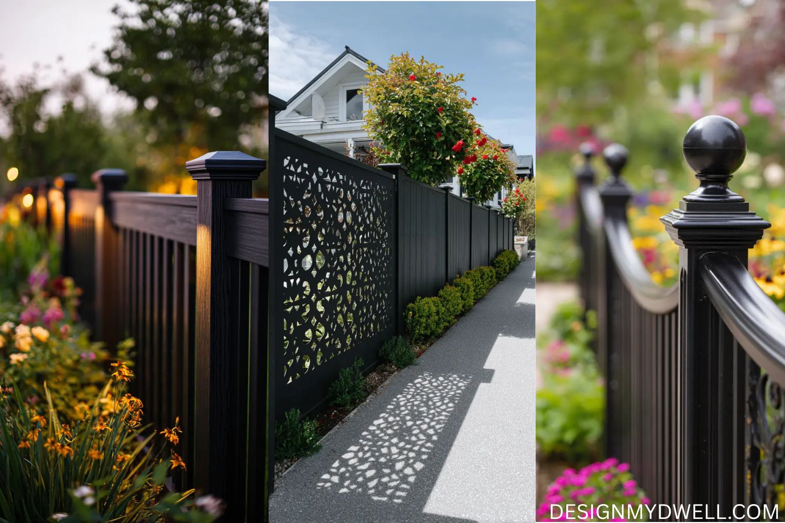 21+ Stylish Black Vinyl Fence Ideas for Your Home
