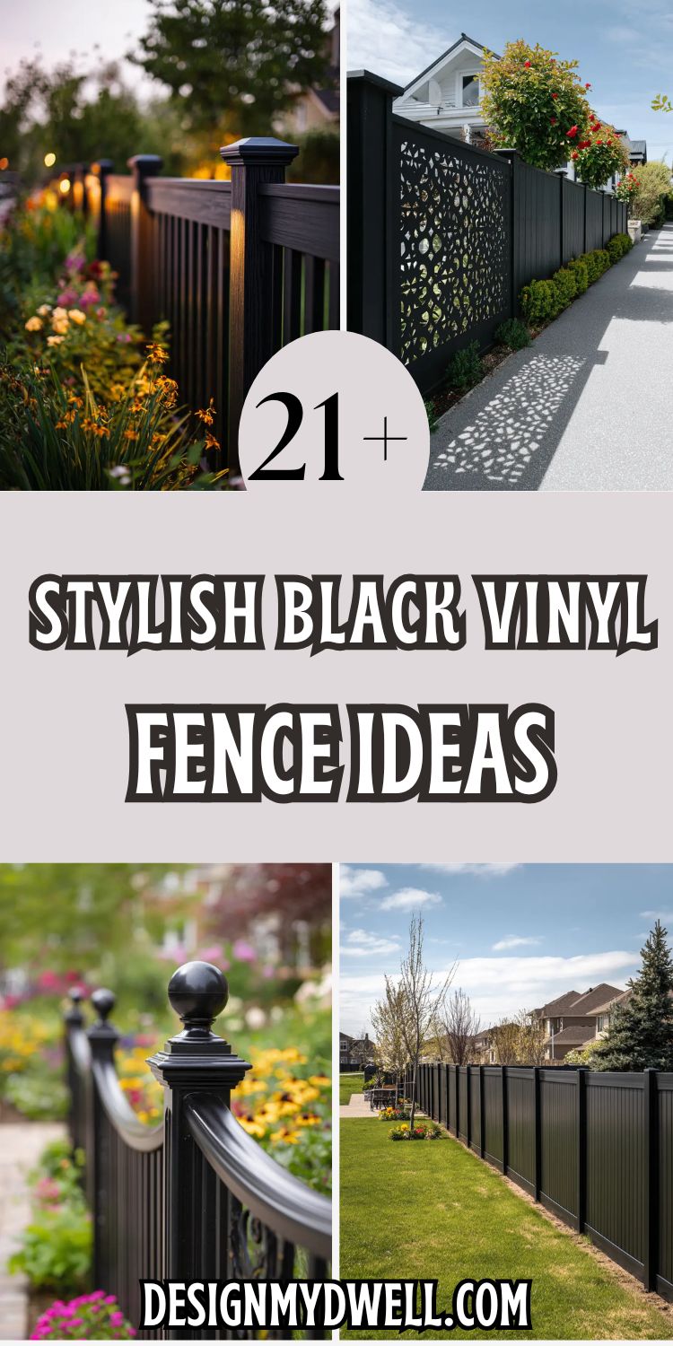 21+ Stylish Black Vinyl Fence Ideas for Your Home