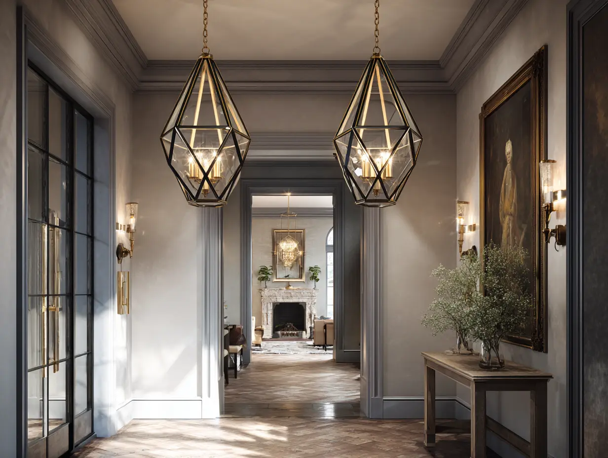 Build Interest With Geometric Diamond-Shaped Pendant Lights