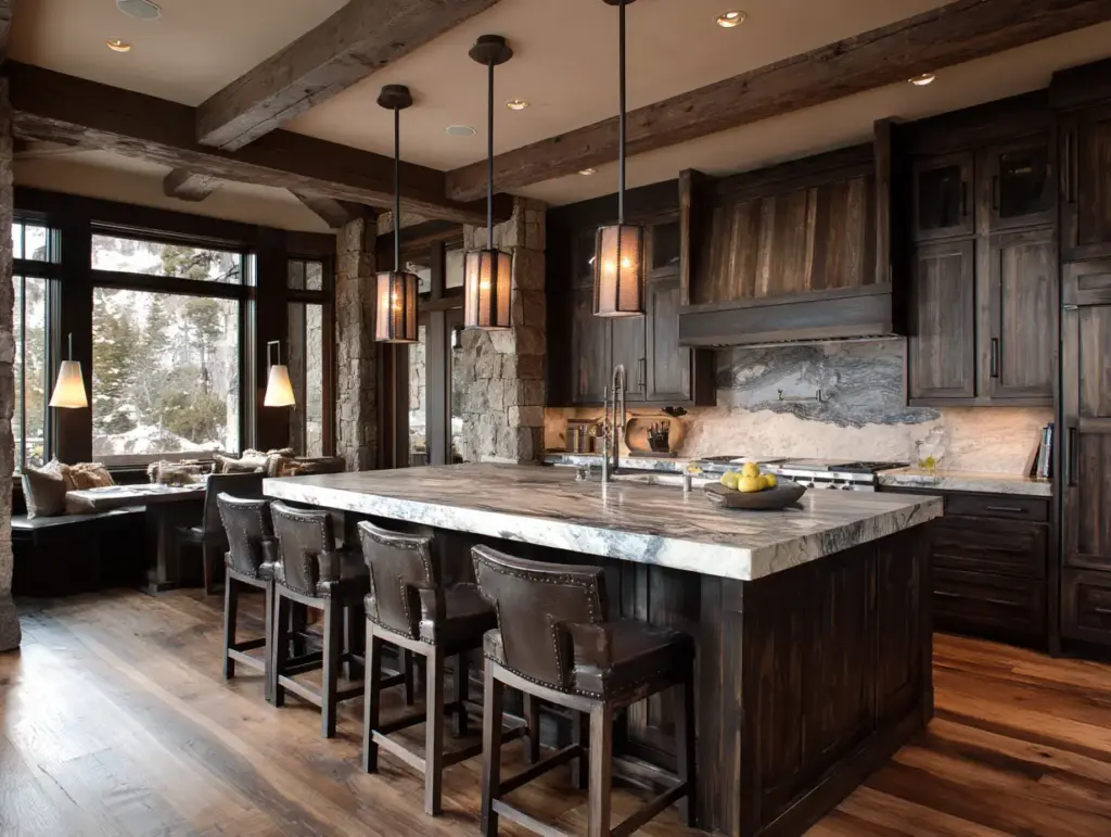 Hang a Striking Pendant Light Above the Cooking Area for Functional Lighting