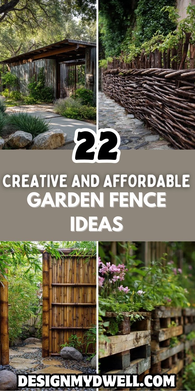 22 Creative and Affordable Garden Fence Ideas for Your Yard