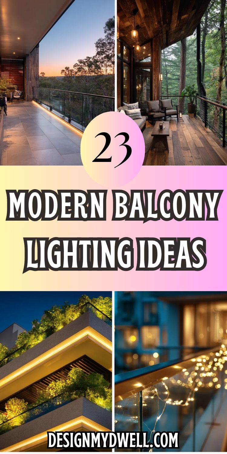 23 Modern Balcony Lighting Ideas to Elevate Your Home Decor