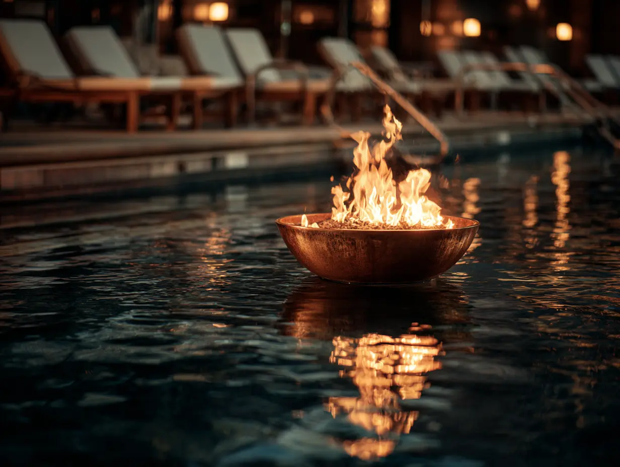Create a Serene Atmosphere With a Floating Fire Pit