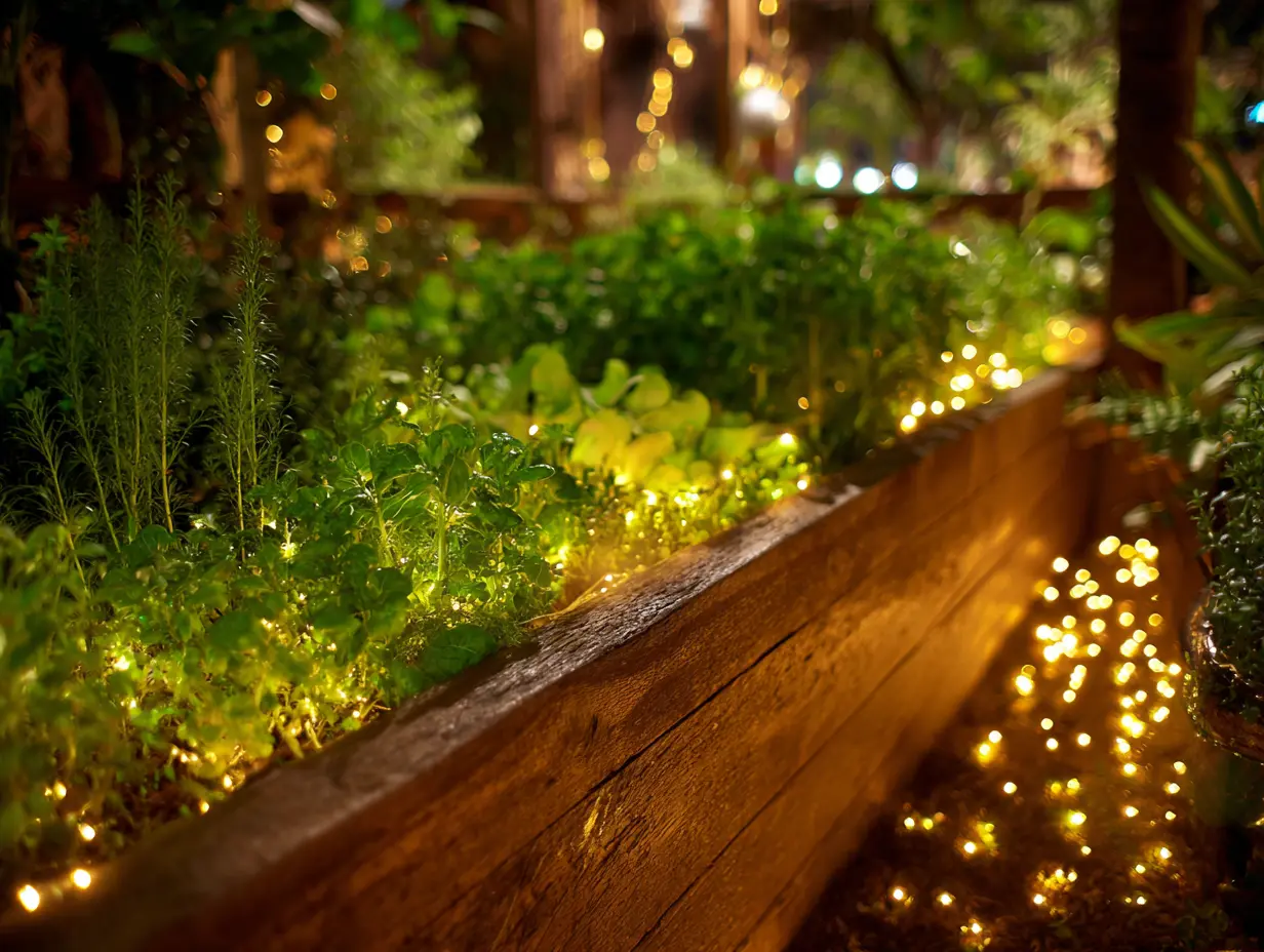 Decorate Your Herb Garden With Fairy Lights
