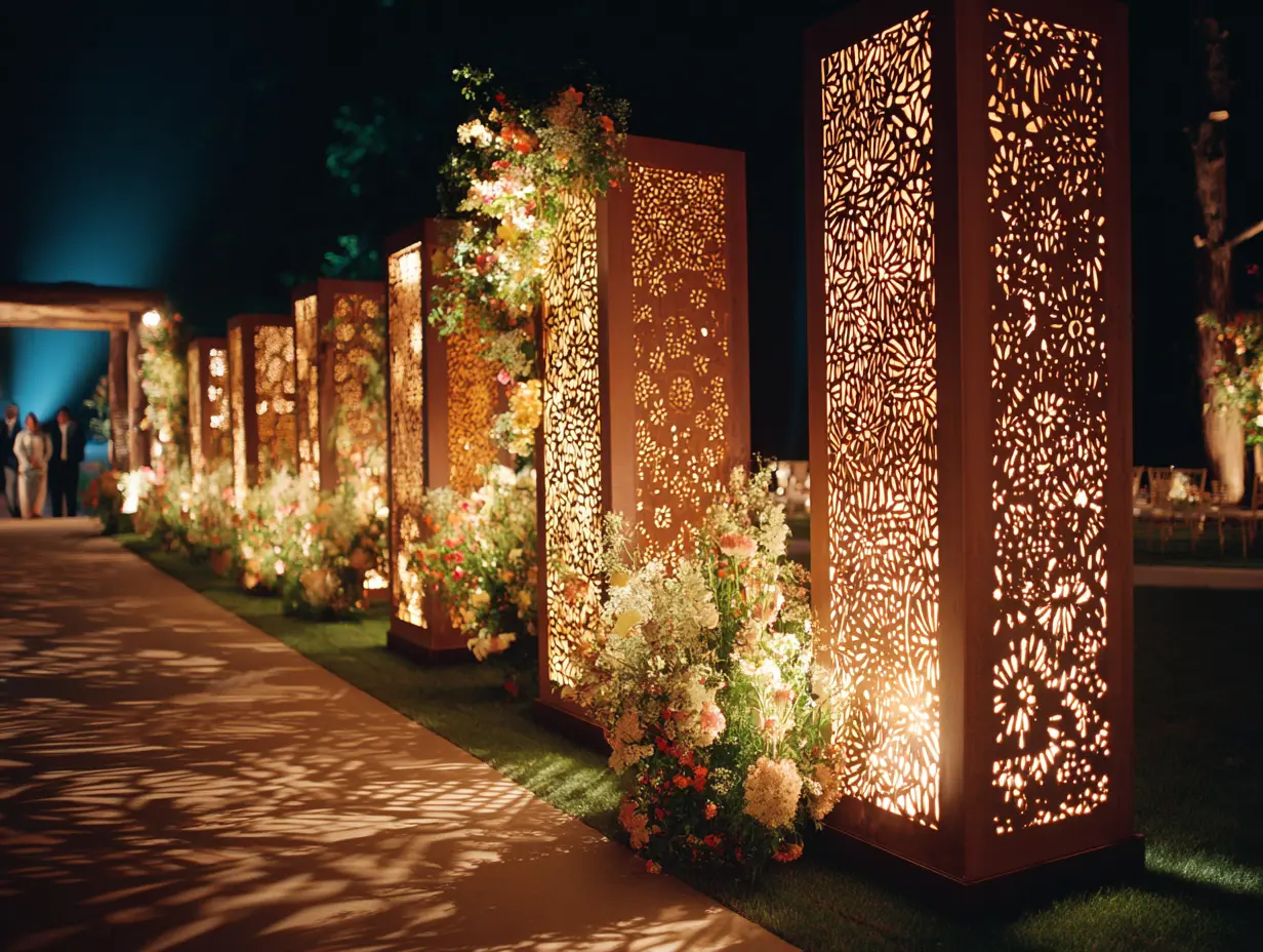 Use Pathway Lights with Floral Inserts