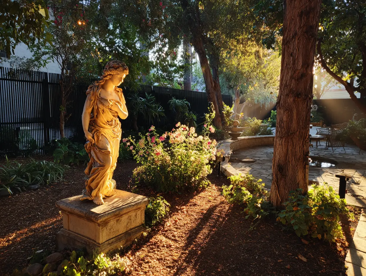 Highlight Garden Features with Spotlighting