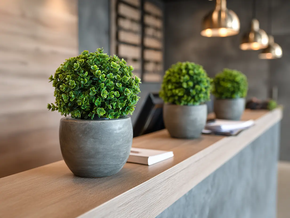 Place Shaped Topiaries in Small Pots