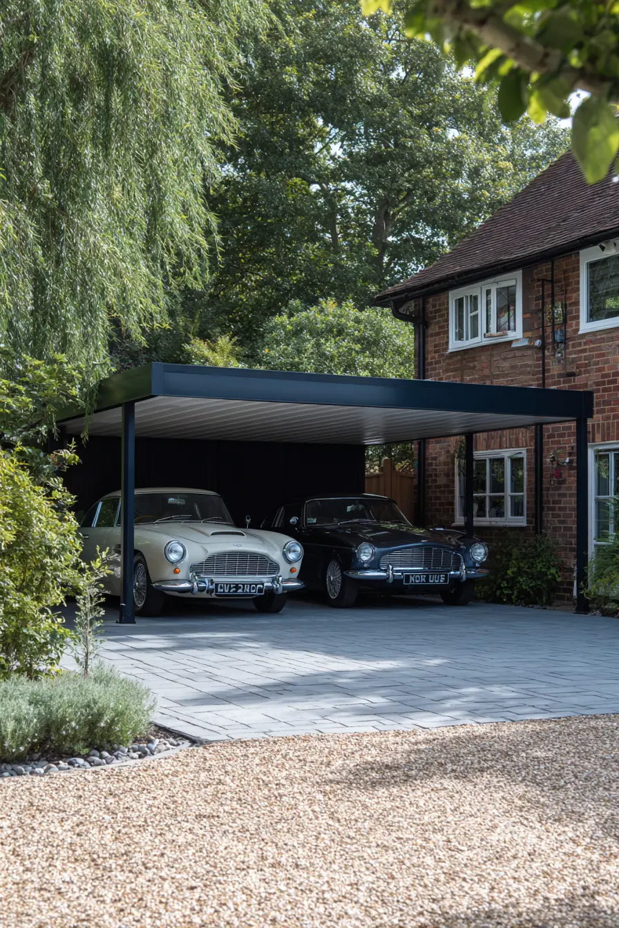 Spacious Double Carport with Timeless Charm
