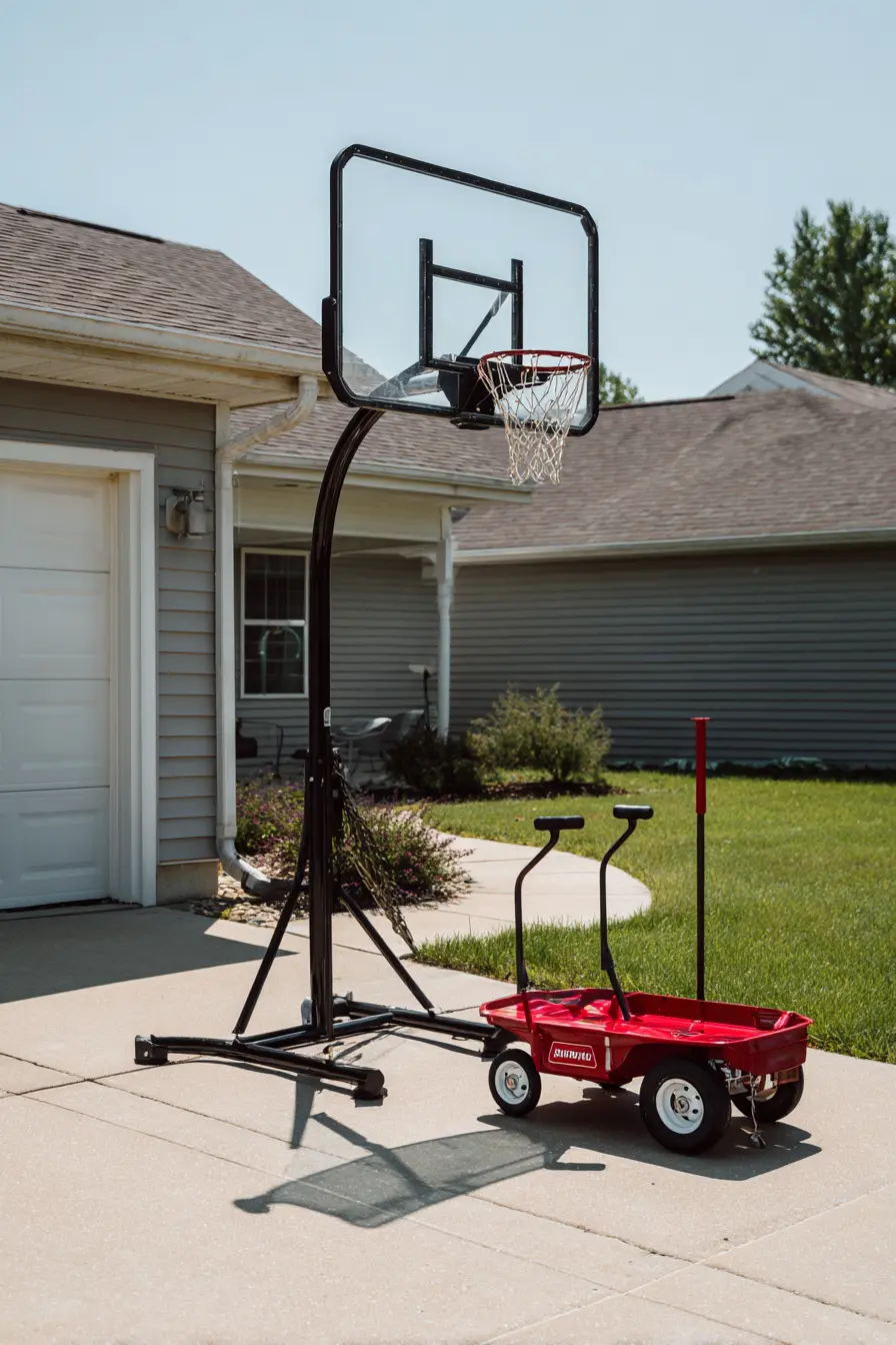 Portable Driveway Hoop for Easy Play