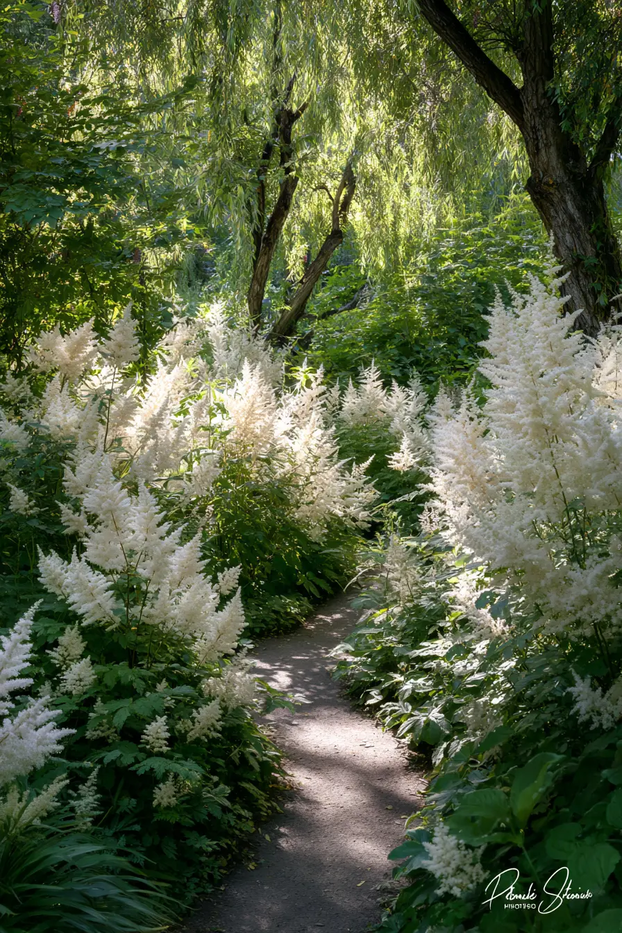 Astilbe for a Woodland Walkway Glow