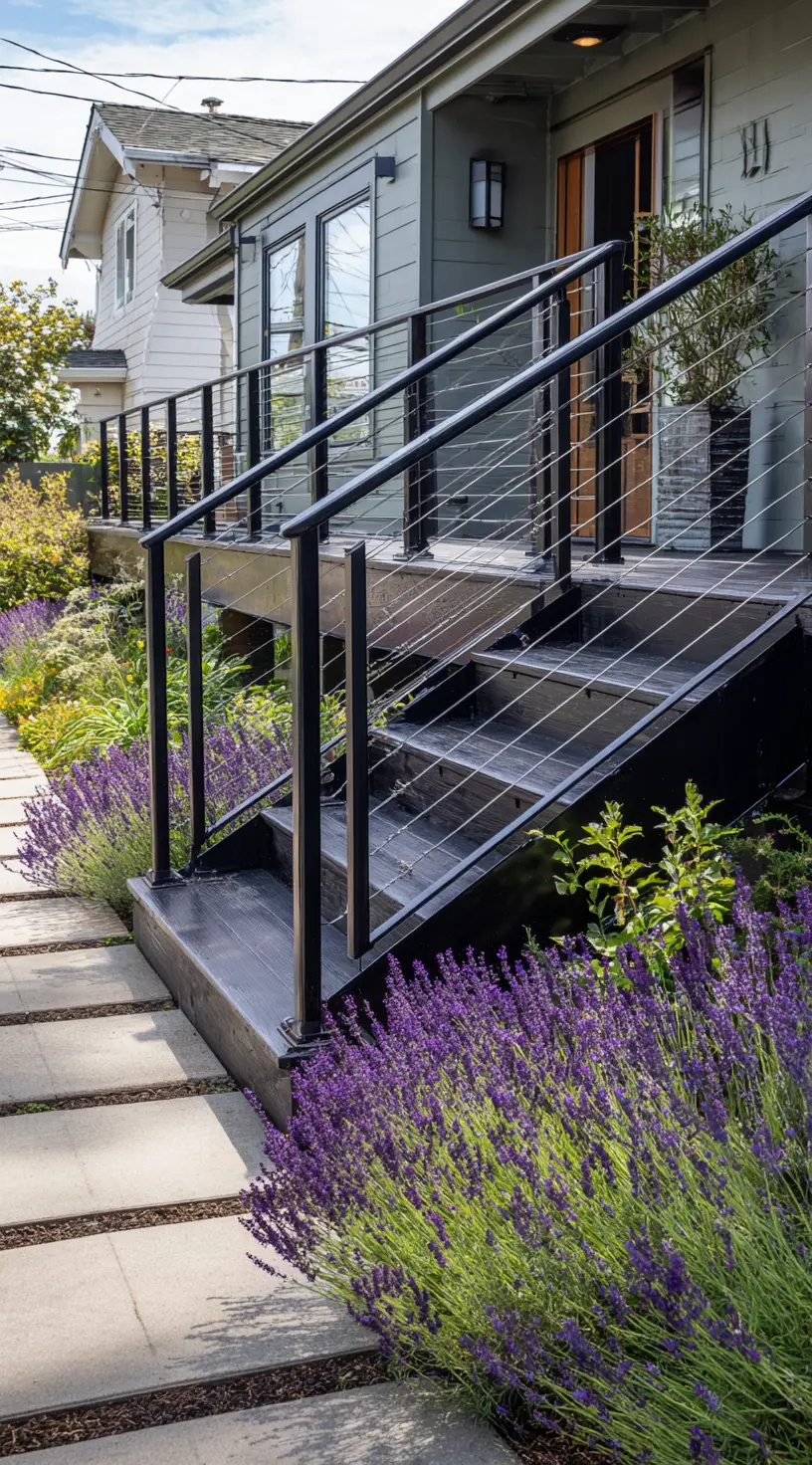 Sleek Deck Skirting with Modern Metal Touch
