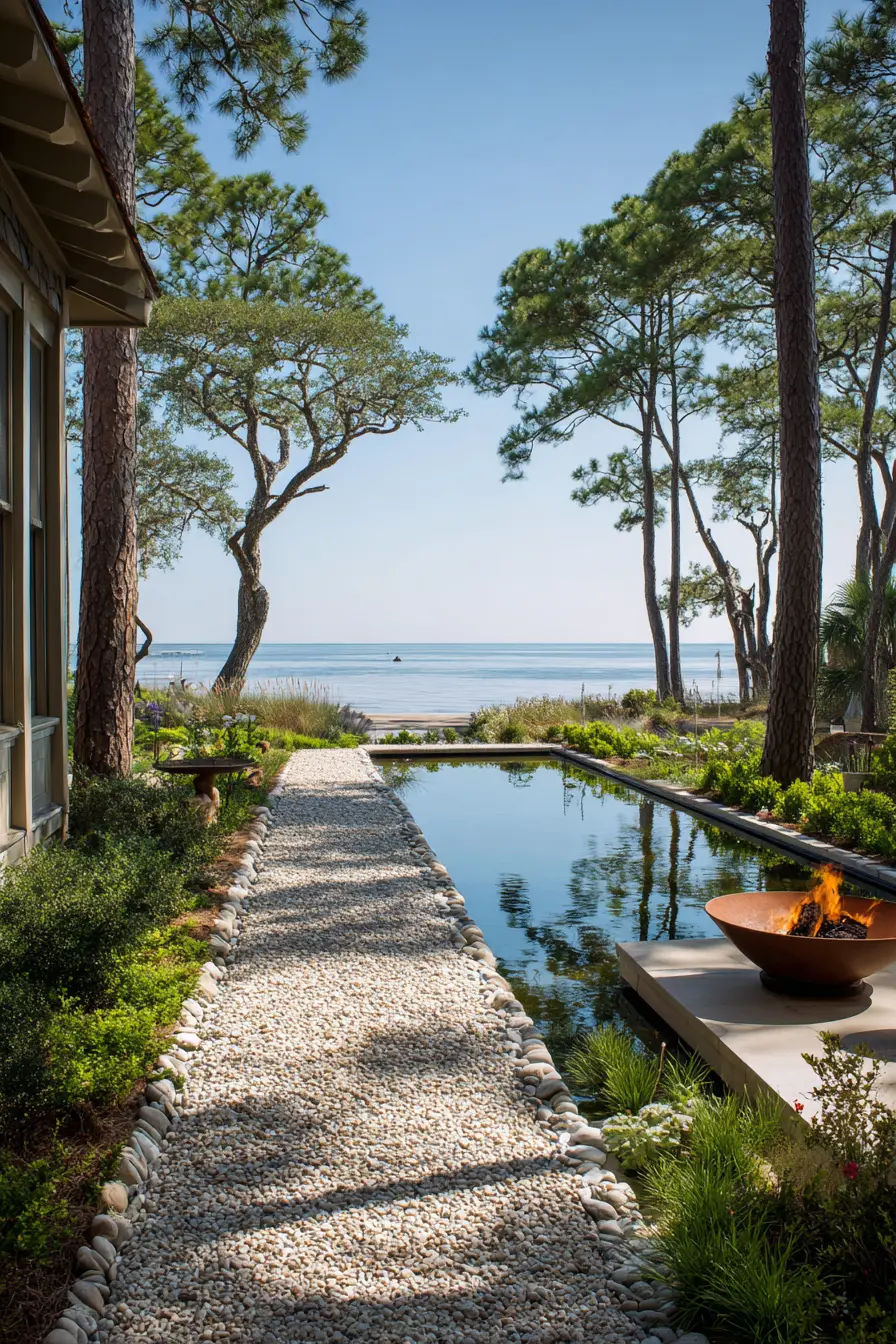 Coastal Gravel Driveway with Relaxing Views