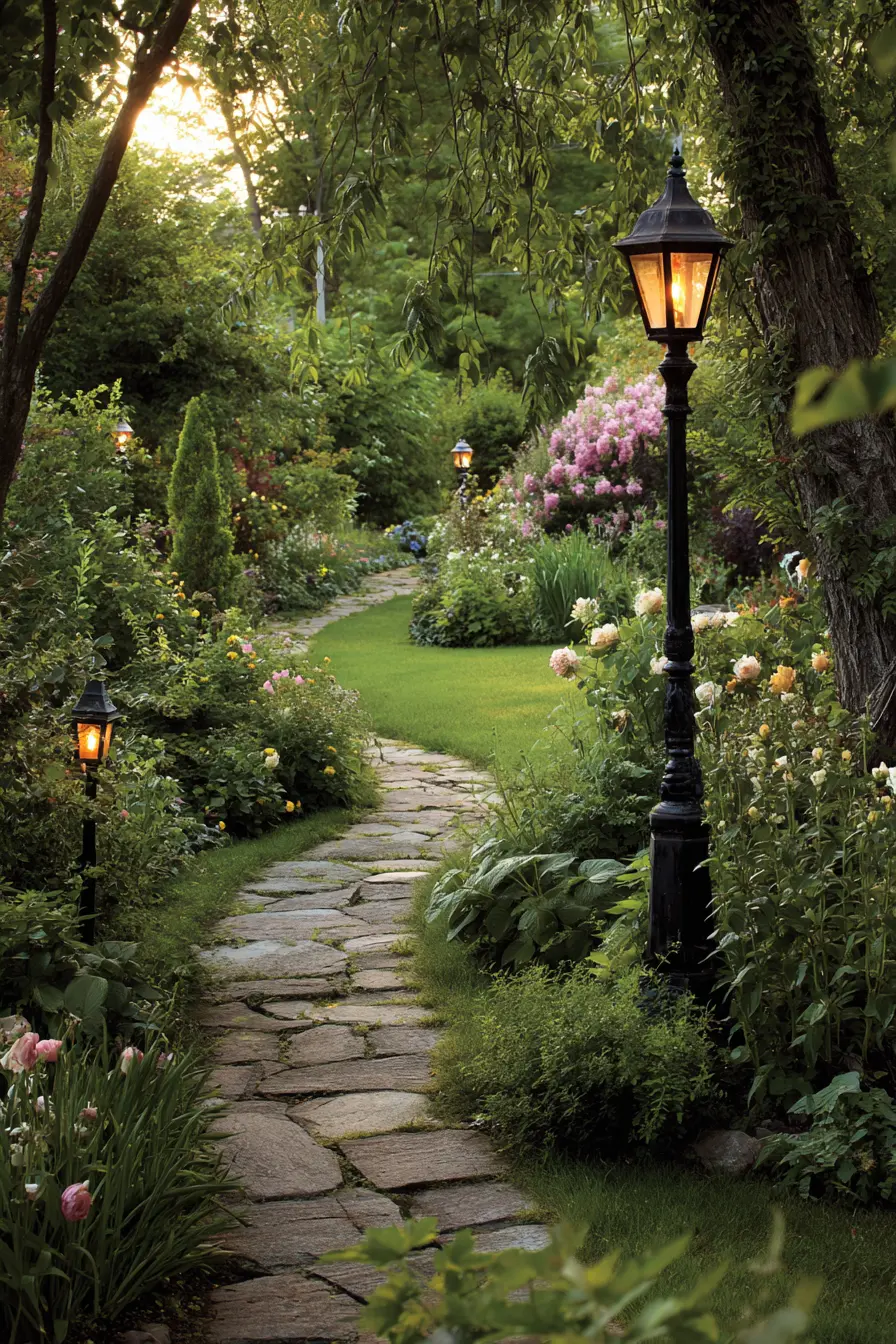 Garden Path Driveway Lights with Storybook Charm
