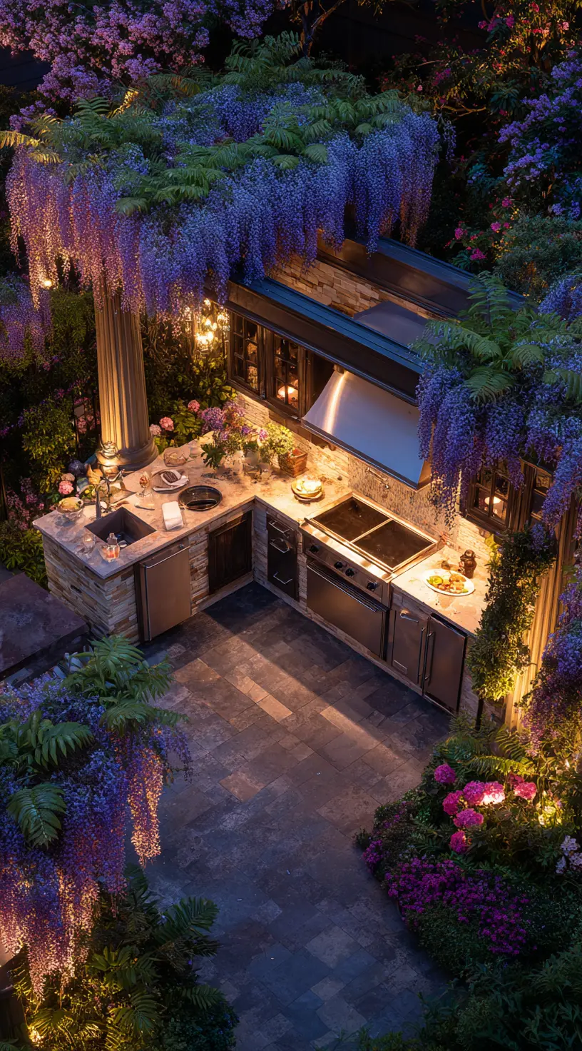 A Garden Kitchen Framed by Nature