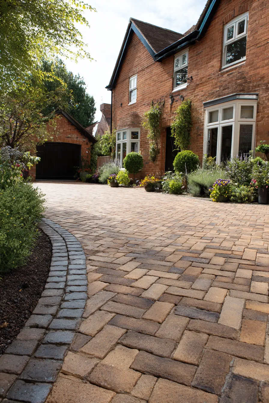 Rustic Charm with Traditional Block Paving