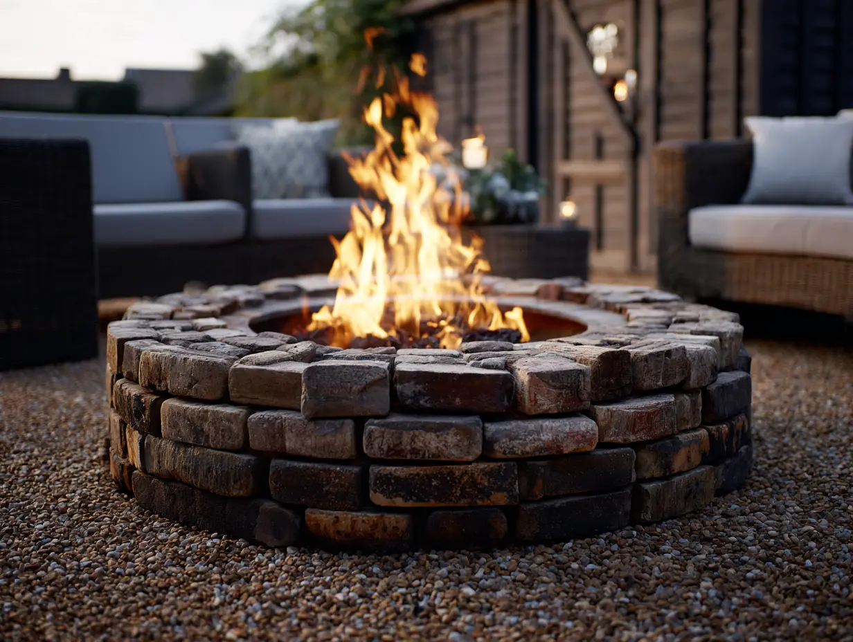 Install a DIY Fire Pit Using Bricks
