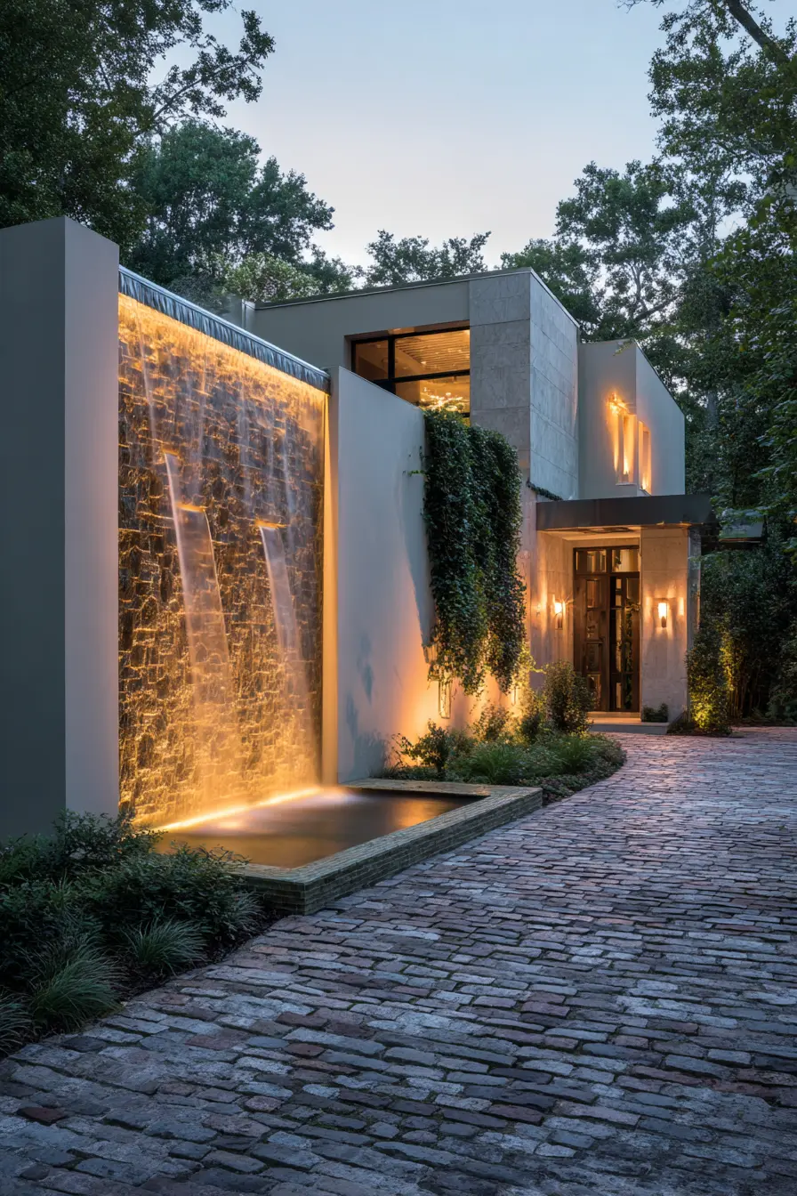 Privacy Screens with Water Features
