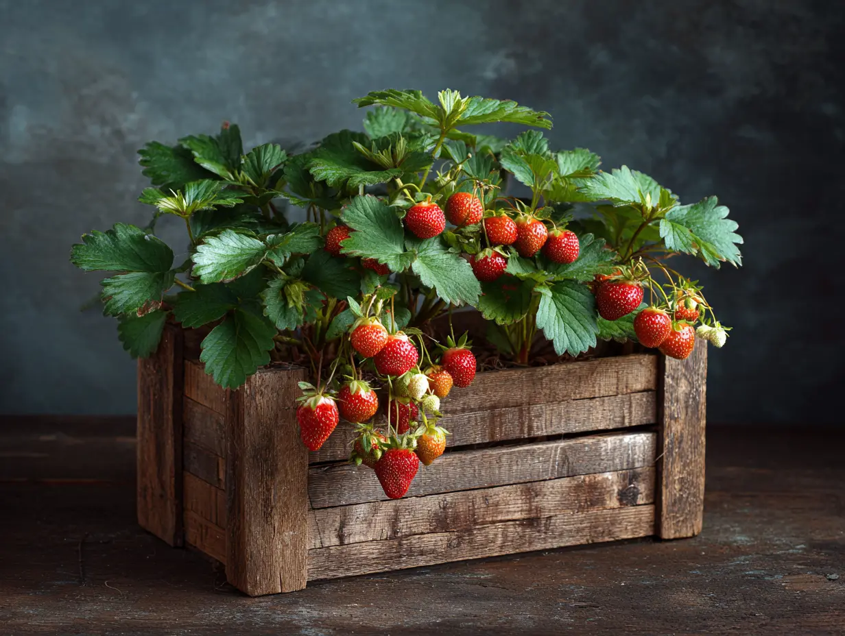 Use a Pallet to Plant Rows of Strawberries