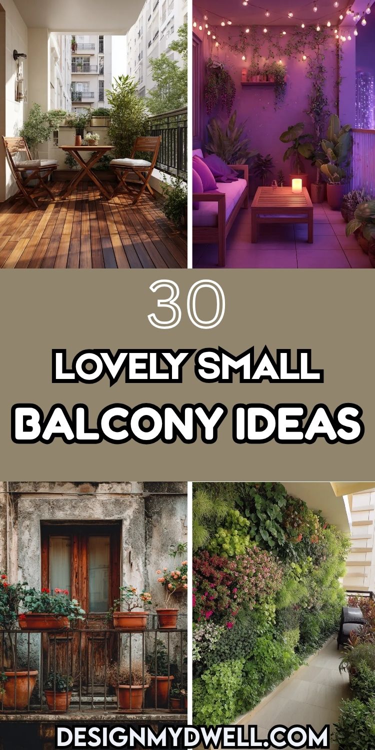 30 Lovely Small Balcony Ideas to Maximize Style and Space