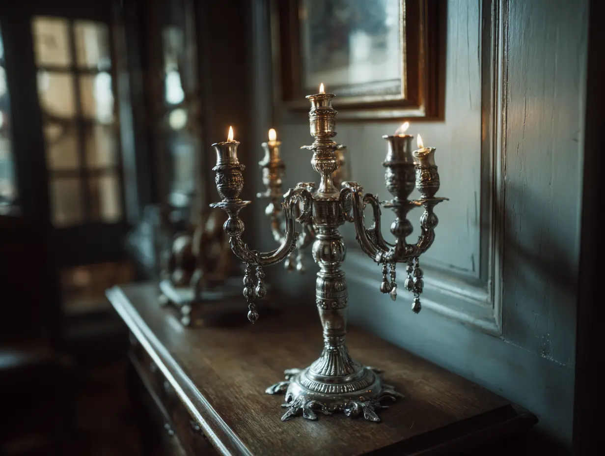 Decorate With a Candelabra for Natural Light