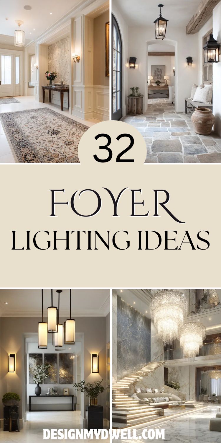 32 Foyer Lighting Ideas to Illuminate Your Home Entrance