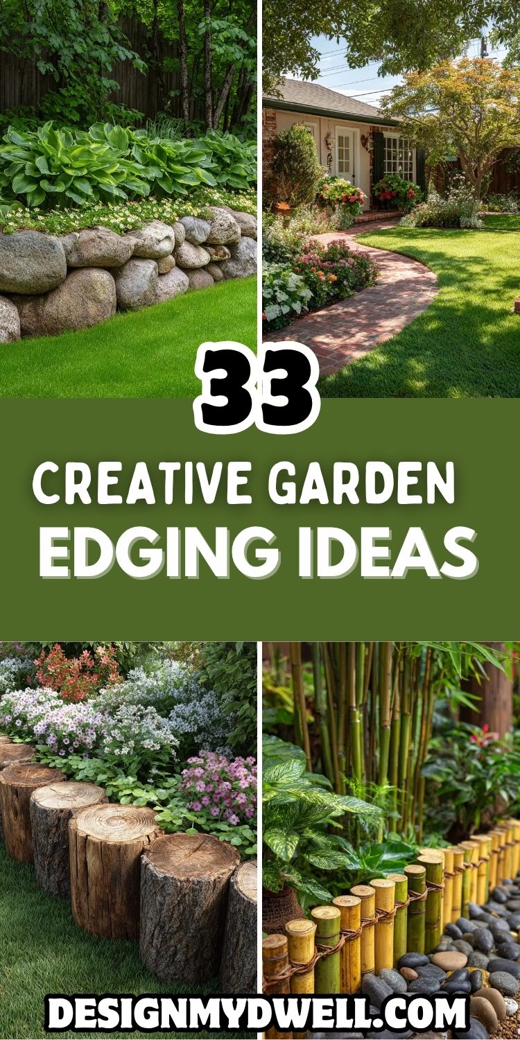 33 Creative Garden Edging Ideas for Your Yard