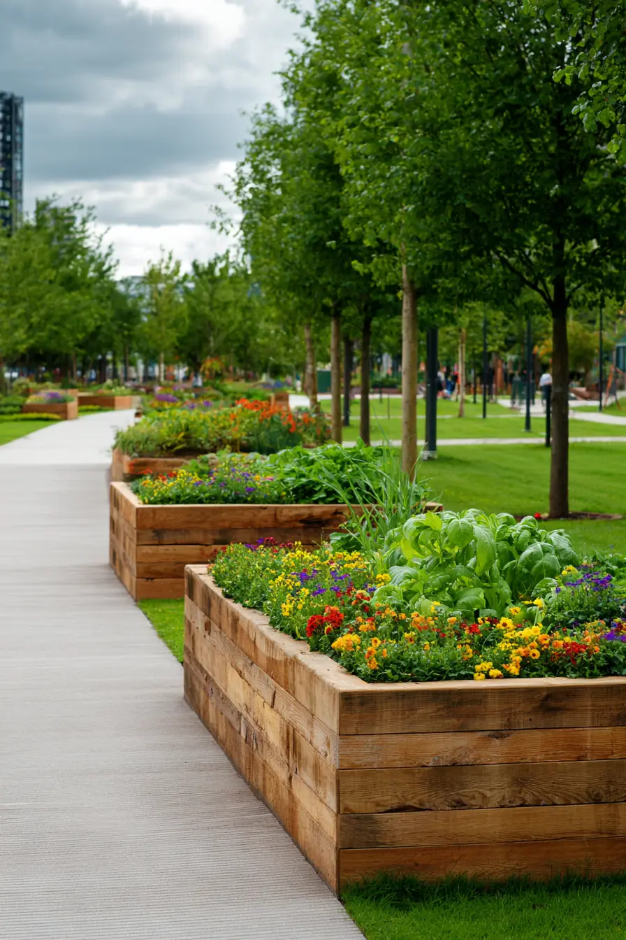 Raised Garden Park Strip