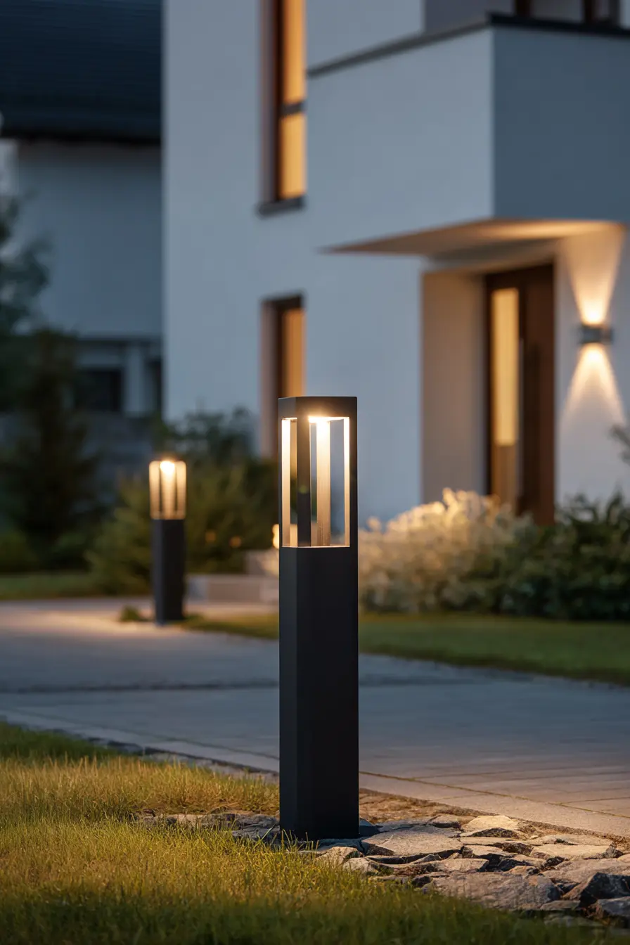 Contemporary Driveway Bollard Lights