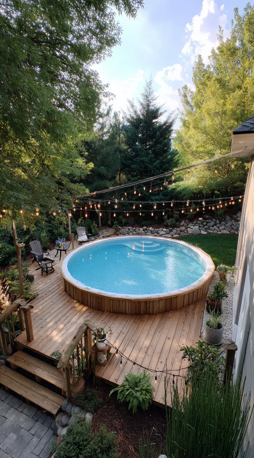 Create a Warm Gathering Spot Around Your Pool