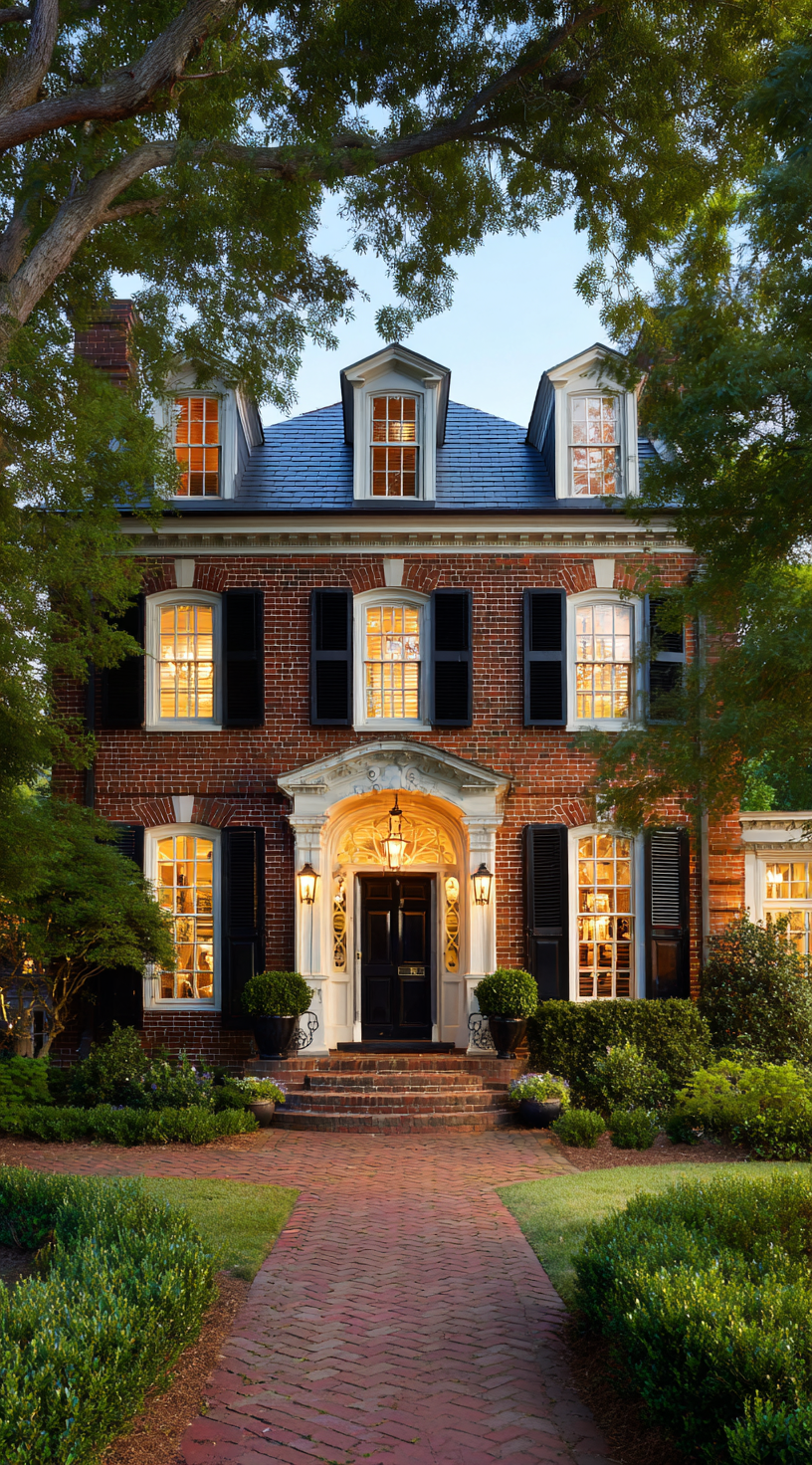 Warm Lighting and Classic Contrast on Red Brick