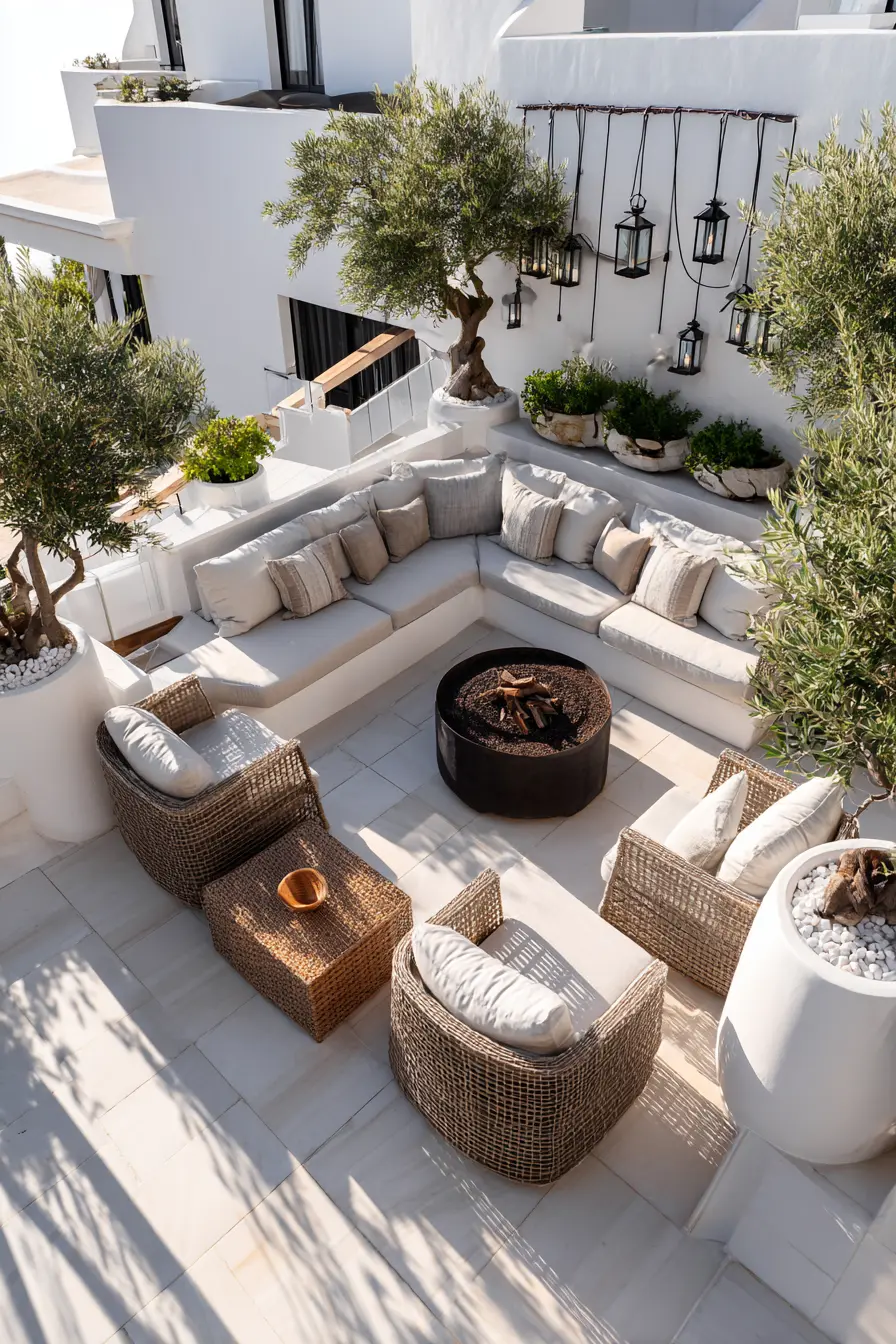 Rooftop Patio with Mediterranean Charm
