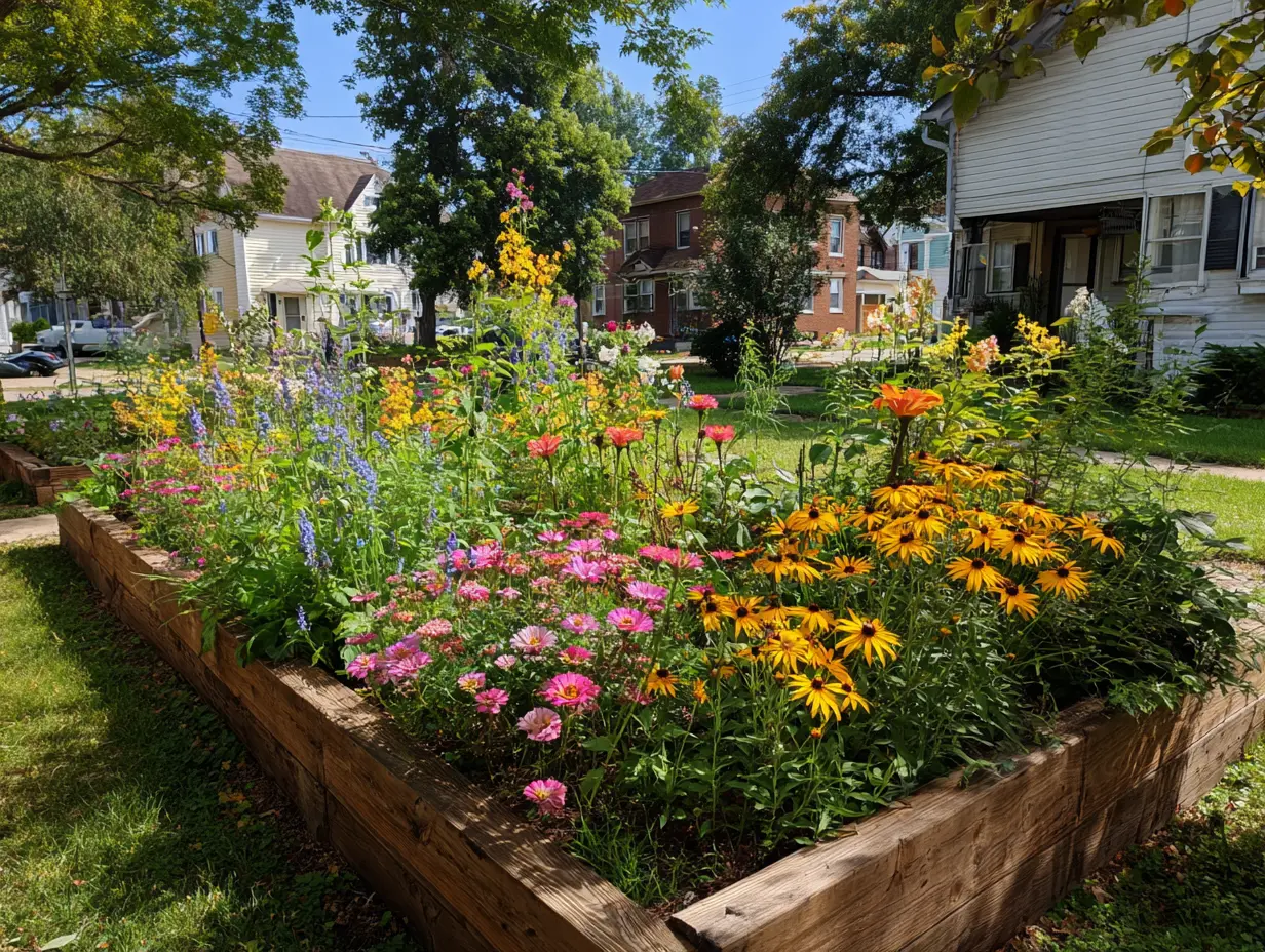 Dedicate a Raised Garden Bed to Pollinator-Friendly Flowers