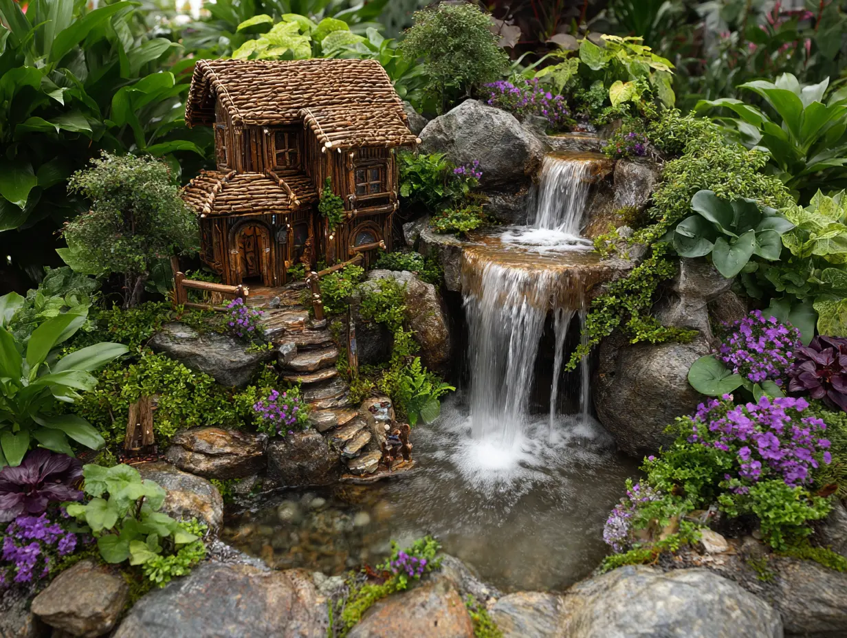Incorporate a Small Water Feature in a Fairy Garden