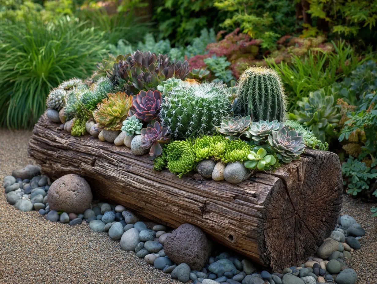 Mix Succulents With Cacti for a Textured Desert Garden Display