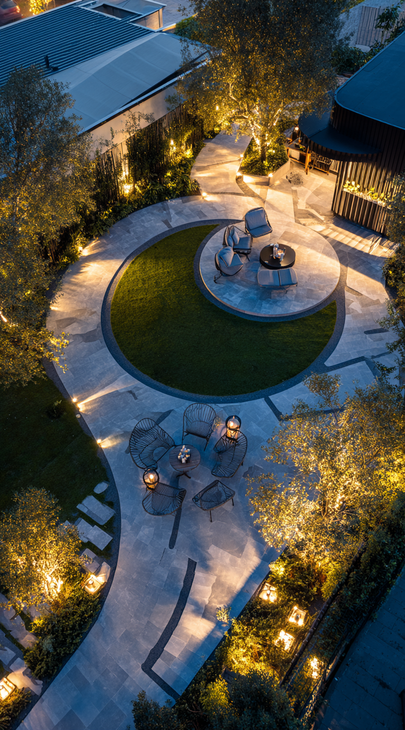 A Garden Where Gravel Shapes the Flow