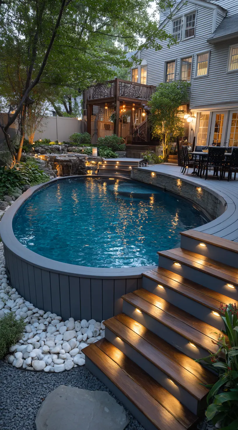 Add Elegance and Glow to Your Pool Deck