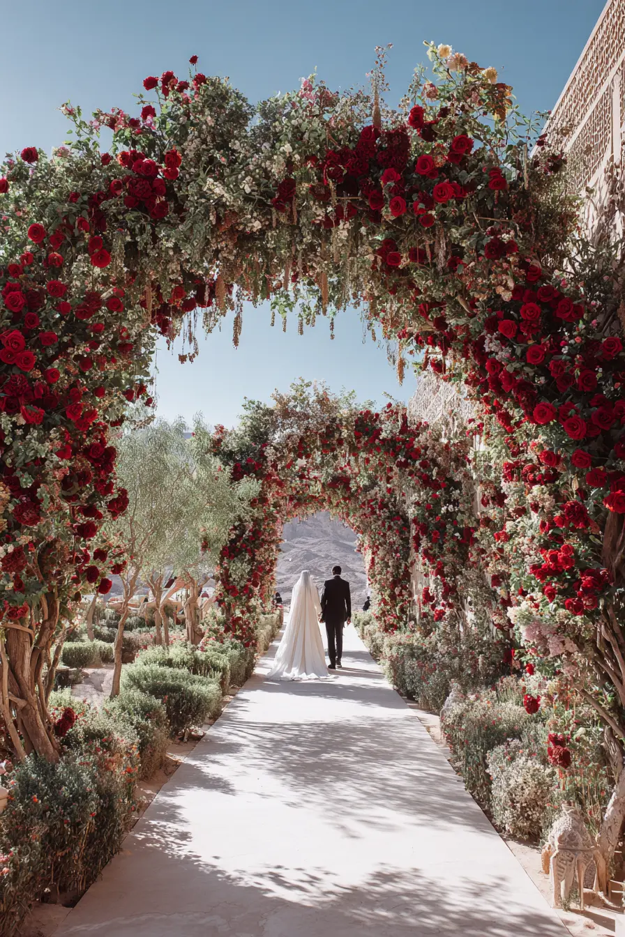 Romantic Rose Archway Walkway