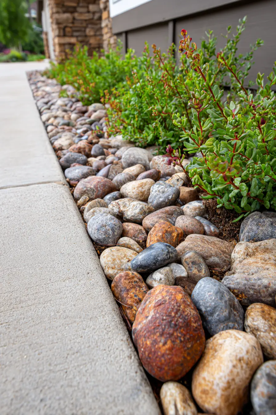 Simple Rock Border for a Clean Modern Look