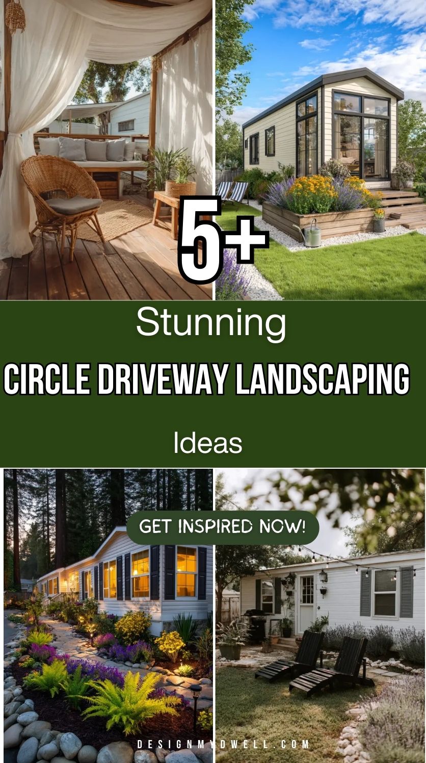 5+ Stunning Circle Driveway Landscaping Ideas
