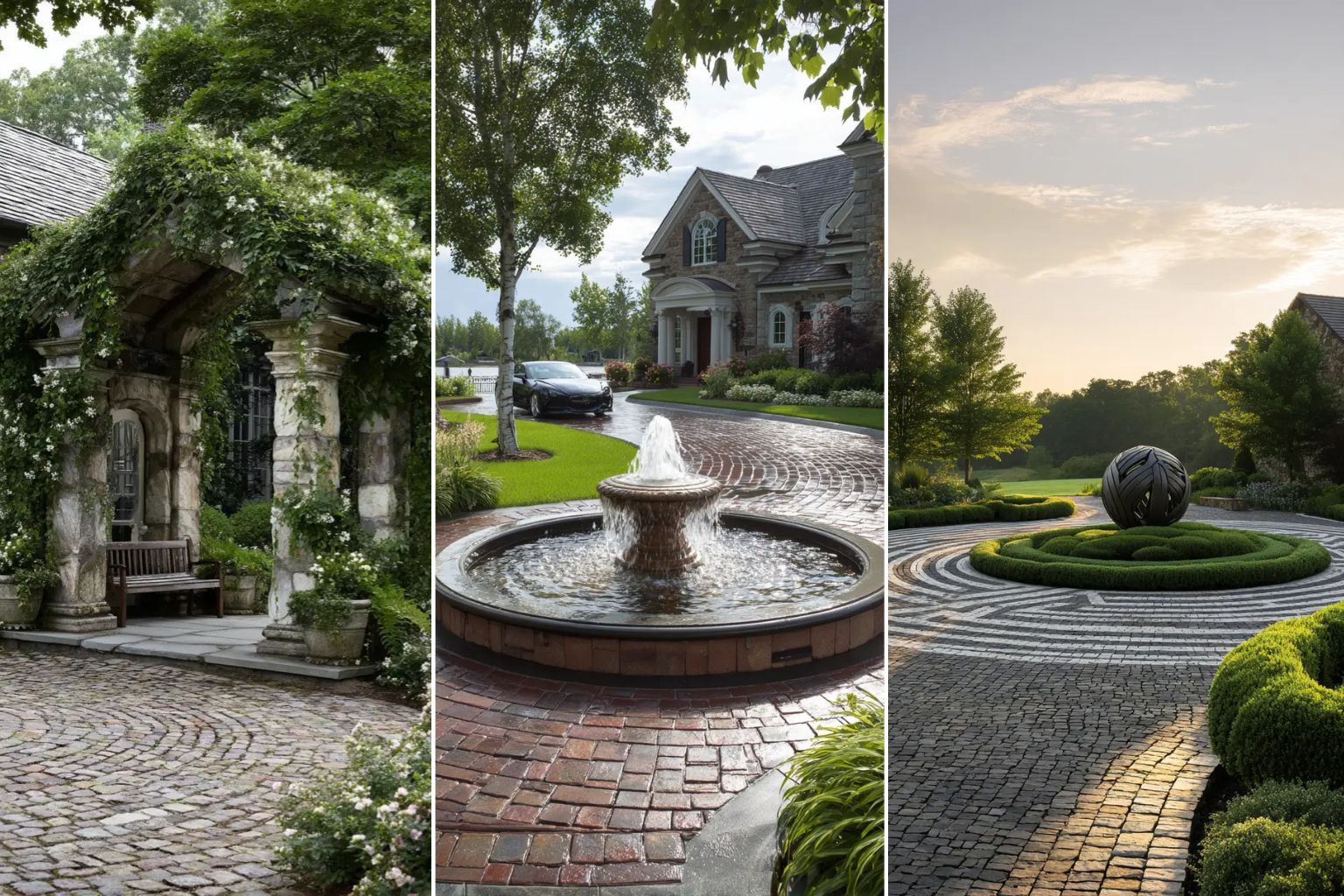 5+ Stunning Circle Driveway Landscaping Ideas