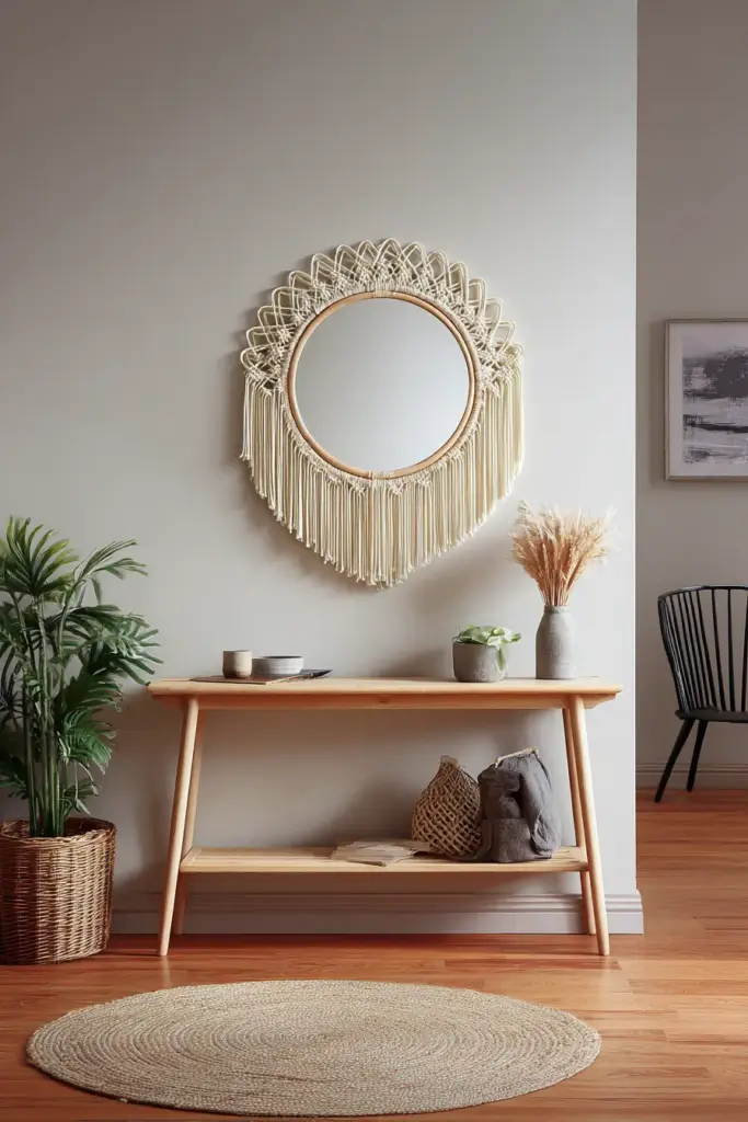 Macramé Meets Mirror: Functional AND Fabulous