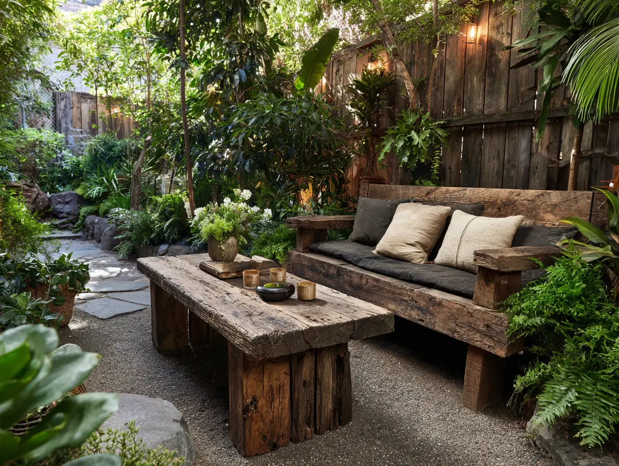 Repurpose Old Furniture Into Outdoor Seating